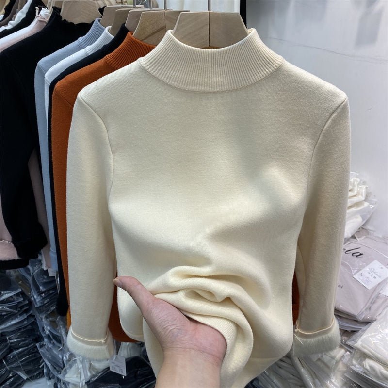 Sweater Peluciada Térmica Gola Média - Blummer Store